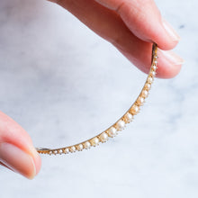 Load image into Gallery viewer, Antique Pearl Crescent Conversion Pendant
