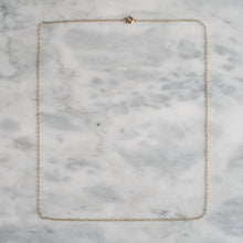 Load image into Gallery viewer, Antique 21 inch 10K Rose Gold Cable-Link Chain