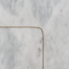 Load image into Gallery viewer, Antique 21 inch 10K Rose Gold Cable-Link Chain