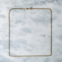 Load image into Gallery viewer, Vintage 9K Yellow Gold Flat Curb-Link Chain