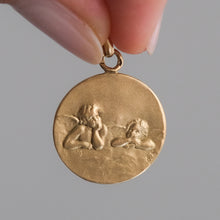 Load image into Gallery viewer, 18K Yellow Gold Raphael's Cherubs Pendant