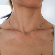 Load image into Gallery viewer, Vintage 15 inch 14K White Gold Box Chain, 2.45g