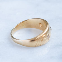 Load image into Gallery viewer, Antique Edwardian era Star Set Diamond Trilogy Ring