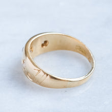 Load image into Gallery viewer, Antique Edwardian era Star Set Diamond Trilogy Ring