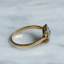 Load image into Gallery viewer, Art Deco 18K Yellow  Gold Diamond Target Ring