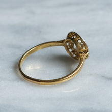 Load image into Gallery viewer, Art Deco 18K Yellow  Gold Diamond Target Ring