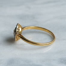 Load image into Gallery viewer, Art Deco 18K Yellow  Gold Diamond Target Ring