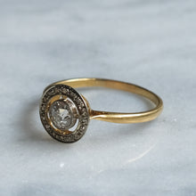 Load image into Gallery viewer, Art Deco 18K Yellow  Gold Diamond Target Ring
