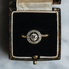 Load image into Gallery viewer, Art Deco 18K Yellow  Gold Diamond Target Ring