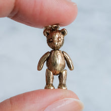 Load image into Gallery viewer, Vintage Articulated Teddy Bear Charm