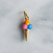 Load image into Gallery viewer, Vintage Enamel Ice Cream Charm