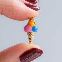 Load image into Gallery viewer, Vintage Enamel Ice Cream Charm