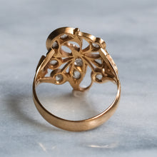 Load image into Gallery viewer, Vintage 20K Yellow Gold Peranakan Intan Diamond Ring