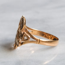 Load image into Gallery viewer, Vintage 20K Yellow Gold Peranakan Intan Diamond Ring