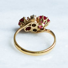 Load image into Gallery viewer, Antique Edwardian 4-Stone Diamond Ruby Ring