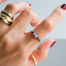 Load image into Gallery viewer, Antique Victorian Acrostic ADORE Ring