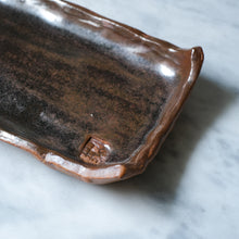 Load image into Gallery viewer, Handmade Dark Blue Oilspot Tenmoku Catch-All Clay Dish by Swee Ceramics