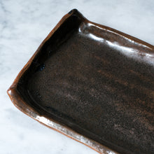 Load image into Gallery viewer, Handmade Dark Blue Oilspot Tenmoku Catch-All Clay Dish by Swee Ceramics