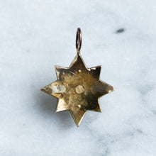 Load image into Gallery viewer, Antique Pearl and Rose-Cut Diamond Celestial Star Pendant