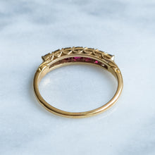 Load image into Gallery viewer, Vintage 7-Stone Burmese Ruby Ring