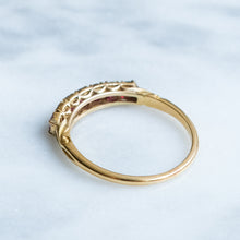 Load image into Gallery viewer, Vintage 7-Stone Burmese Ruby Ring