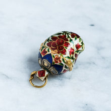 Load image into Gallery viewer, Antique 19th Century Indian Enamel Mango Shaped Flask Pendant