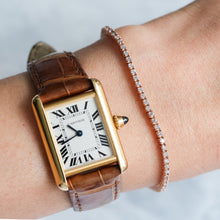 Load image into Gallery viewer, Vintage Natural Diamond Tennis Bracelet in 14K Rose Gold, 7″