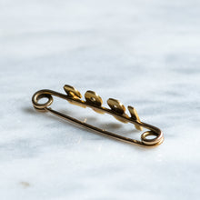 Load image into Gallery viewer, Victorian 18K Yellow Gold Seed Pearl 1892 Jubilee Brooch