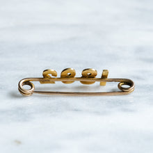 Load image into Gallery viewer, Victorian 18K Yellow Gold Seed Pearl 1892 Jubilee Brooch