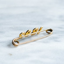 Load image into Gallery viewer, Victorian 18K Yellow Gold Seed Pearl 1892 Jubilee Brooch
