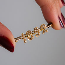 Load image into Gallery viewer, Victorian 18K Yellow Gold Seed Pearl 1892 Jubilee Brooch