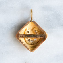 Load image into Gallery viewer, Edwardian 14K Yellow Gold Diamond Horseshoe pendant - A