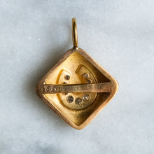 Load image into Gallery viewer, Edwardian 14K Yellow Gold Diamond Horseshoe pendant - B