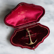 Load image into Gallery viewer, Vintage 14K Yellow Gold Anchor Pendant