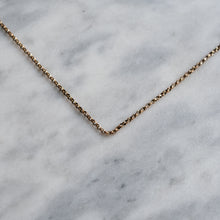 Load image into Gallery viewer, Victorian 9K Rose Gold Belcher / Rolo Link Chain