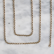 Load image into Gallery viewer, Vintage 9K Yellow Gold Belcher / Rolo Link Chain