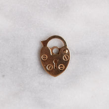 Load image into Gallery viewer, Vintage 9K Yellow Gold Tiny Heart Padlock Clasp
