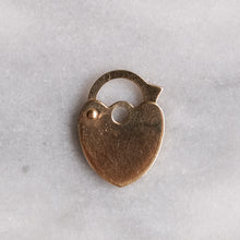 Load image into Gallery viewer, Vintage 9K Yellow Gold Tiny Heart Padlock Clasp