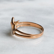 Load image into Gallery viewer, Antique Victorian 14K Rose Gold Diamond Snake Ring
