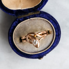 Load image into Gallery viewer, Antique Victorian 14K Rose Gold Diamond Snake Ring