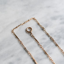 Load image into Gallery viewer, Antique Victorian 10K Rose Gold Decorative Link Watch Chain