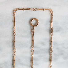 Load image into Gallery viewer, Antique Victorian 10K Rose Gold Decorative Link Watch Chain