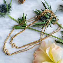 Load image into Gallery viewer, Antique Snake-Link Long Guard Watch Chain with Hand-Clasp