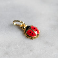 Load image into Gallery viewer, Vintage Tiny Enamel Ladybug Charm