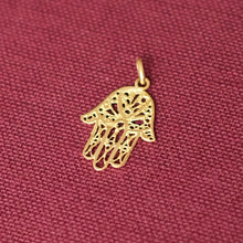 Load image into Gallery viewer, Antique Hamsa / Hand of Fatima Pendant