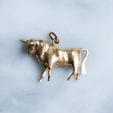 Load image into Gallery viewer, Vintage Taurus Zodiac Bull Charm