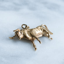Load image into Gallery viewer, Vintage Taurus Zodiac Bull Charm