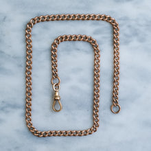 Load image into Gallery viewer, Antique Victorian 17 Inch Curb-Link Watch Chain