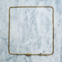 Load image into Gallery viewer, Antique Snake-Link Long Guard Watch Chain with Hand-Clasp