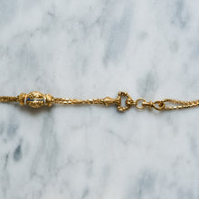 Load image into Gallery viewer, Antique Snake-Link Long Guard Watch Chain with Hand-Clasp